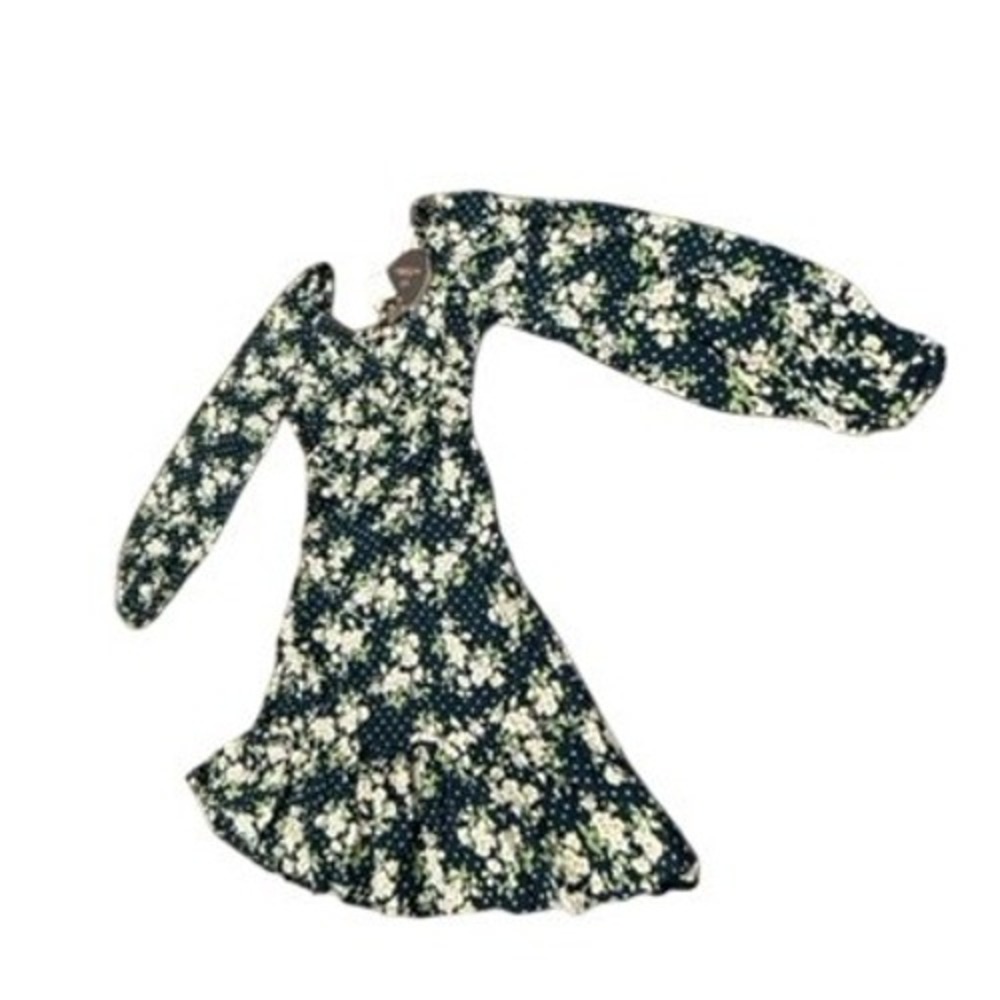 byTiMo‎ New York Blossom Crepe Gather Mini Dress  Floral XS NWT  Babydoll Sexy - Picture 3 of 16